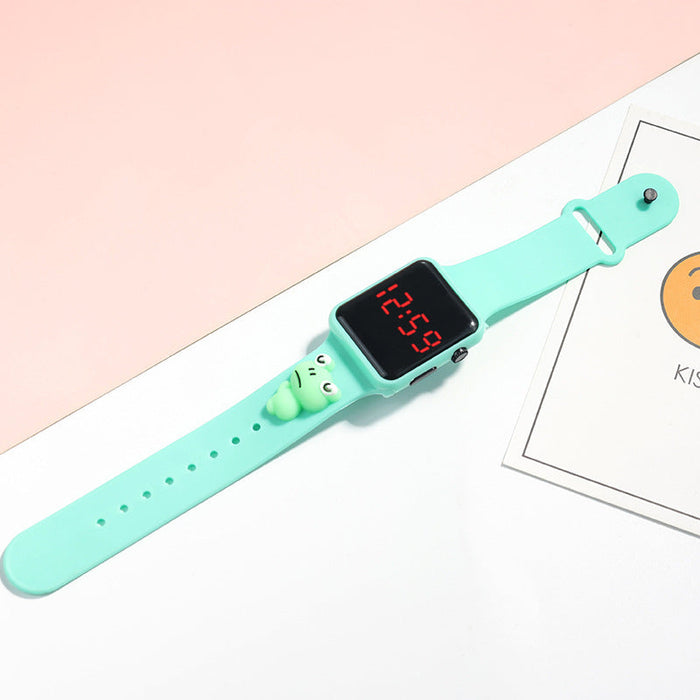 Wholesale Waterproof TPE Strap PC Mirror ABS Buckle Kids Touch Electronic Watch（F）JDC-WH-Jinj010 Watch 金嘉 Mint Green Wholesale Jewelry JoyasDeChina Joyas De China