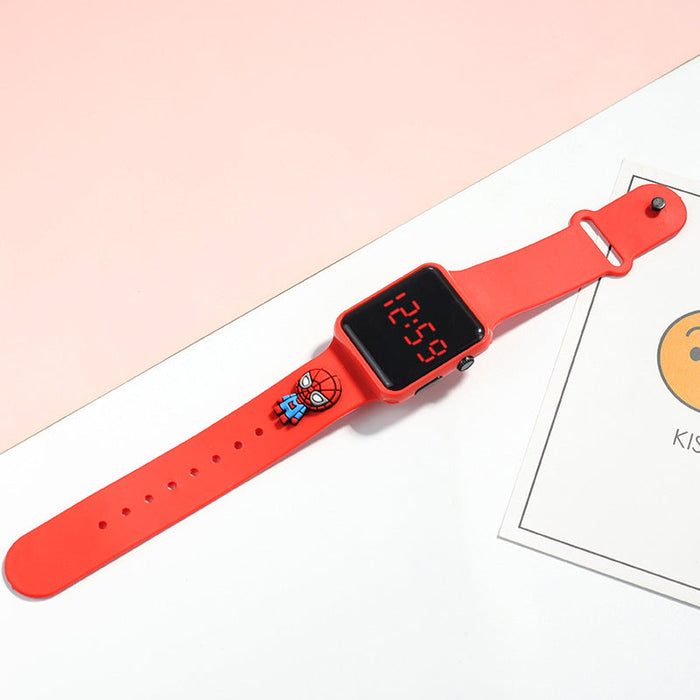 Wholesale Waterproof TPE Strap PC Mirror ABS Buckle Kids Touch Electronic Watch（F）JDC-WH-Jinj010 Watch 金嘉 red Wholesale Jewelry JoyasDeChina Joyas De China