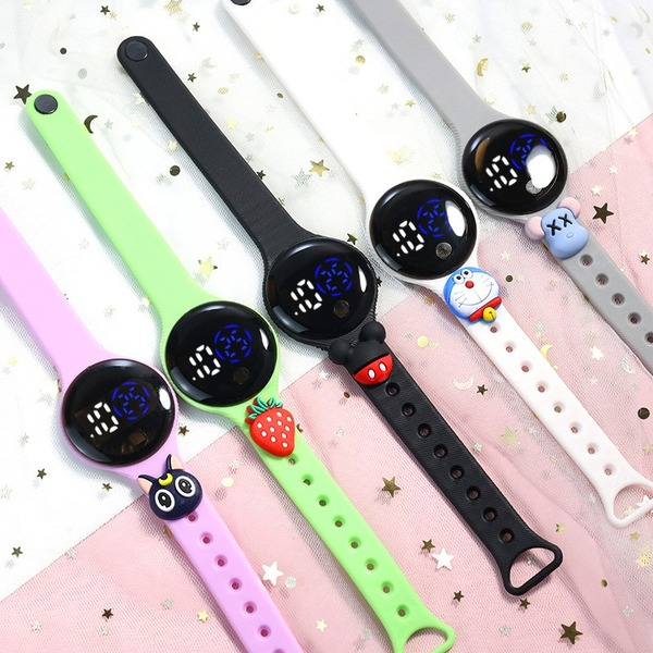 Wholesale Waterproof TPE Strap PC Mirror ABS Buckle Kids Touch Electronic Watch（F）JDC-WH-Jinj012 Watch 金嘉 Wholesale Jewelry JoyasDeChina Joyas De China