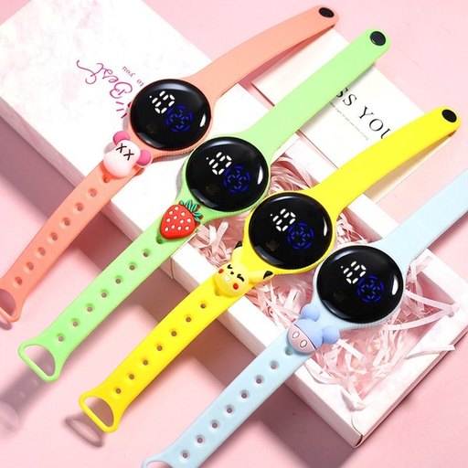 Wholesale Waterproof TPE Strap PC Mirror ABS Buckle Kids Touch Electronic Watch（F）JDC-WH-Jinj012 Watch 金嘉 Wholesale Jewelry JoyasDeChina Joyas De China