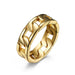 Wholesale weave Cuban chain stainless steel ring ring JDC-RS-QianF008 Rings 千风 Gold 7# Wholesale Jewelry JoyasDeChina Joyas De China