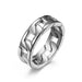 Wholesale weave Cuban chain stainless steel ring ring JDC-RS-QianF008 Rings 千风 Steel color 7# Wholesale Jewelry JoyasDeChina Joyas De China