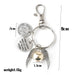 Wholesale white alloy key chain JDC-KC-AW024 Keychains 艾文 G-1962 Wholesale Jewelry JoyasDeChina Joyas De China