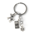 Wholesale white alloy keychain JDC-KC-AW021 Keychains 艾文 Wholesale Jewelry JoyasDeChina Joyas De China