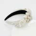 Bulk Jewelry Wholesale white artificial leather crystal pearl flower hoop JDC-HD-JB005 Wholesale factory from China YIWU China