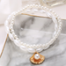 Bulk Jewelry Wholesale white artificial pearl fan shell pendant anklet JDC-AS-F327 Wholesale factory from China YIWU China