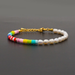 Bulk Jewelry Wholesale white bohemian rainbow soft pottery pearl bracelet JDC-gbh369 Wholesale factory from China YIWU China