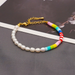 Bulk Jewelry Wholesale white bohemian rainbow soft pottery pearl bracelet JDC-gbh369 Wholesale factory from China YIWU China