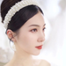 Wholesale White Bridal Pearl Crown Baroque Headband JDC-HD-Yangq001 Headband 艳茜 Wholesale Jewelry JoyasDeChina Joyas De China