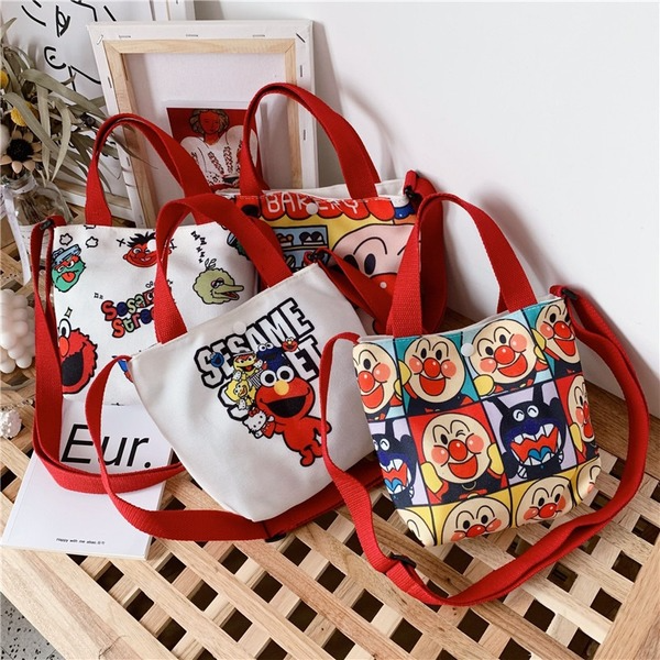 Wholesale White Canvas Kids Bag JDC-SD-JiaQ112 Shoulder Bags 家庆 Wholesale Jewelry JoyasDeChina Joyas De China