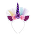 Bulk Jewelry Wholesale white children's unicorn headband baby unicorn hairband JDC-HD-m004 Wholesale factory from China YIWU China