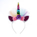 Bulk Jewelry Wholesale white children's unicorn headband baby unicorn hairband JDC-HD-m004 Wholesale factory from China YIWU China
