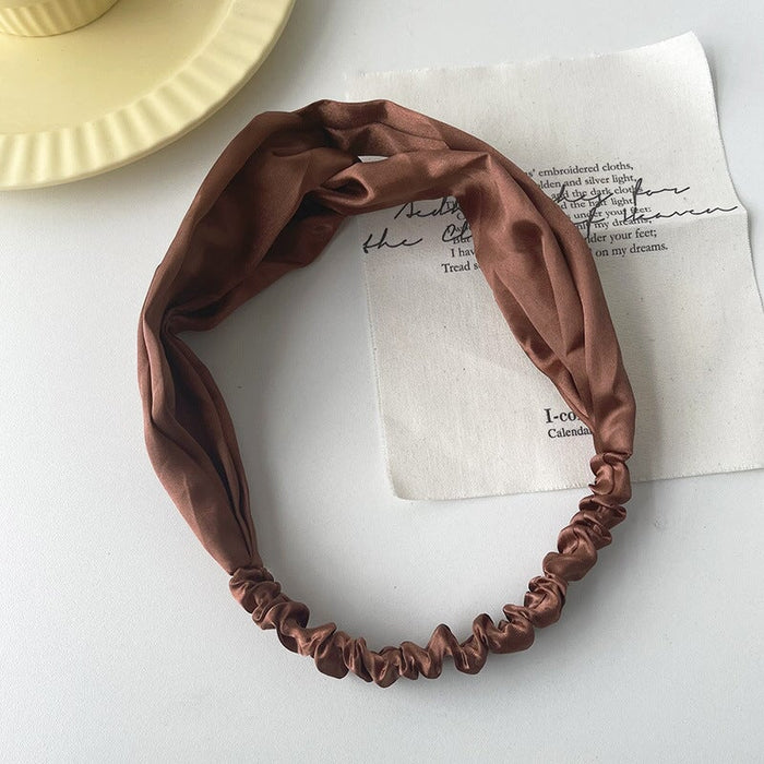 Wholesale white cloth hair band JDC-HD-H027 Headband 妙德 6#Red-brown Wholesale Jewelry JoyasDeChina Joyas De China