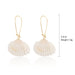 Wholesale white conch shell alloy stud earrings JDC-ES-ManY007 Earrings 满溢 Wholesale Jewelry JoyasDeChina Joyas De China