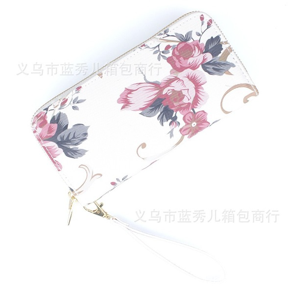 Bulk Jewelry Wholesale white floral long wallet JDC-WT-lx010 Wholesale factory from China YIWU China