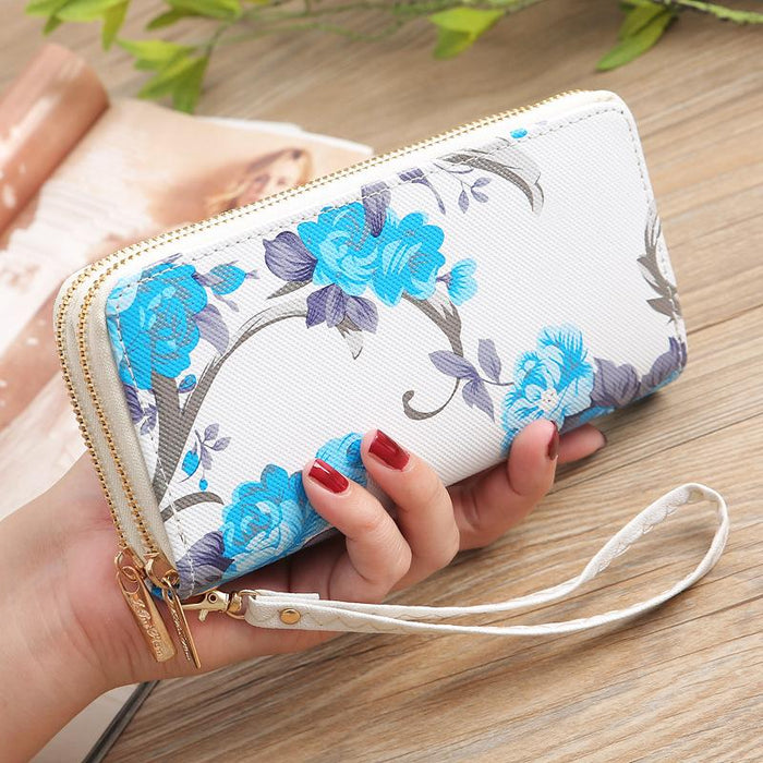 Bulk Jewelry Wholesale white floral long wallet JDC-WT-lx010 Wholesale factory from China YIWU China