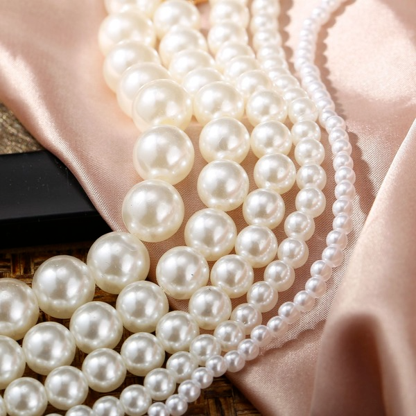 Bulk Jewelry Wholesale white geometric retro Pearl Necklaces JDC-NE-F334 Wholesale factory from China YIWU China