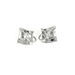 Wholesale White Gold Brass Zircon Inlaid Irregular Square Stud Earrings JDC-ES-YWLY031 Earrings 丽轶 Wholesale Jewelry JoyasDeChina Joyas De China