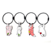 Wholesale white leather key chain JDC-KC-Bam010 Keychains 捌门 Wholesale Jewelry JoyasDeChina Joyas De China