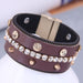 Wholesale white leather magnetic bracelet JDC-BT-WY119 Bracelet 威扬 Wholesale Jewelry JoyasDeChina Joyas De China