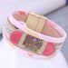 Wholesale white leather magnetic bracelet JDC-BT-WY119 Bracelet 威扬 Wholesale Jewelry JoyasDeChina Joyas De China