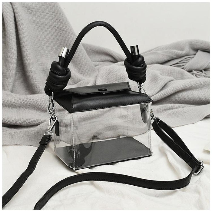 Bulk Jewelry Wholesale white leather transparent hand-held stiletto bag JDC-LB-ZM016 Wholesale factory from China YIWU China