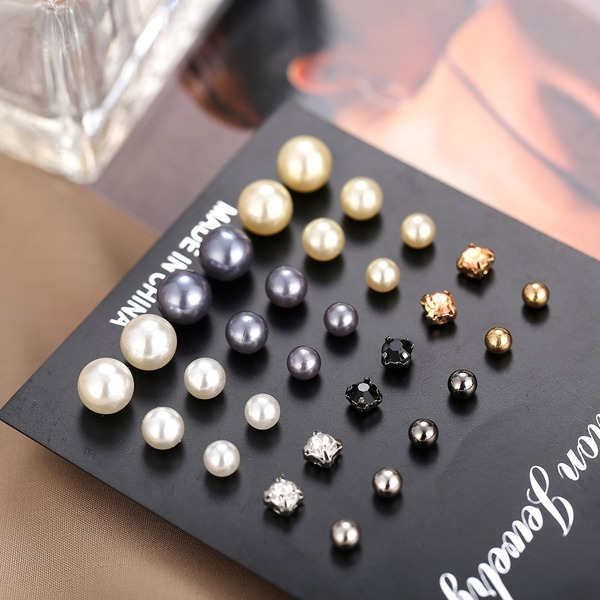 Bulk Jewelry Wholesale white pearl earring set  JDC-ES-F248 Wholesale factory from China YIWU China