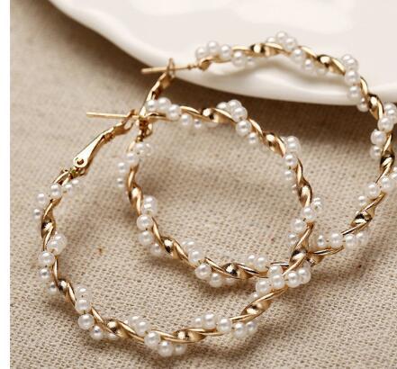 Wholesale White Pearl Earring Set JDC-ES-F623 Earrings 韩之尚 Wholesale Jewelry JoyasDeChina Joyas De China