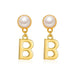 Wholesale white pearl earrings JDC-ES-D762 Earrings 晴雯 Wholesale Jewelry JoyasDeChina Joyas De China