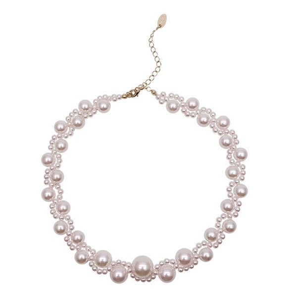 Bulk Jewelry Wholesale white pearl luxury pearl necklace JDC-NE-BY040 Wholesale factory from China YIWU China