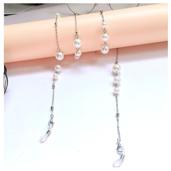 Bulk Jewelry Wholesale white pearl pearl glasses chain JDC-MC-HW003 Wholesale factory from China YIWU China