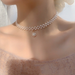 Bulk Jewelry Wholesale white pearl woven necklaces JDC-NE-BY035 Wholesale factory from China YIWU China