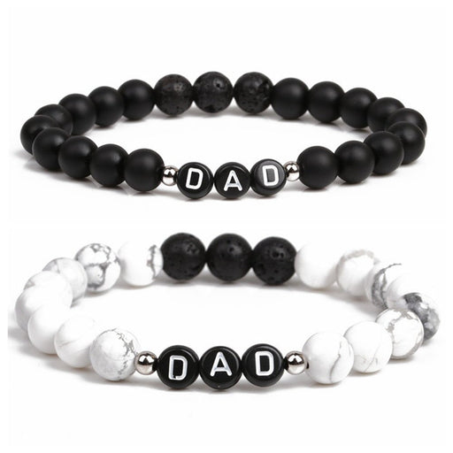 Wholesale White Pine Dumb Volcano Stone Beaded Mother's Day Bracelet JDC-BT-ChanX006 Bracelet 昌鑫 Wholesale Jewelry JoyasDeChina Joyas De China