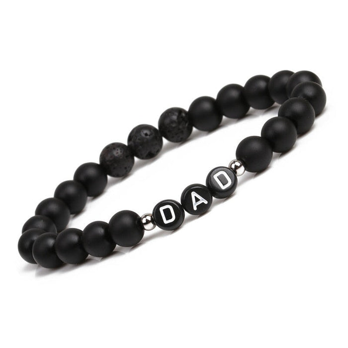 Wholesale White Pine Dumb Volcano Stone Beaded Mother's Day Bracelet JDC-BT-ChanX006 Bracelet 昌鑫 Wholesale Jewelry JoyasDeChina Joyas De China