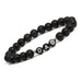 Wholesale White Pine Dumb Volcano Stone Beaded Mother's Day Bracelet JDC-BT-ChanX006 Bracelet 昌鑫 black Wholesale Jewelry JoyasDeChina Joyas De China