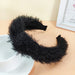 Wholesale white plush hair hoops JDC-HD-O370 Headband 潮炫 black Wholesale Jewelry JoyasDeChina Joyas De China