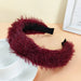 Wholesale white plush hair hoops JDC-HD-O370 Headband 潮炫 Red Wholesale Jewelry JoyasDeChina Joyas De China