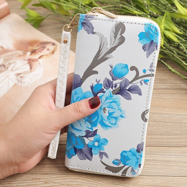 Bulk Jewelry Wholesale white print single pull wallet JDC-WT-lx007 Wholesale factory from China YIWU China