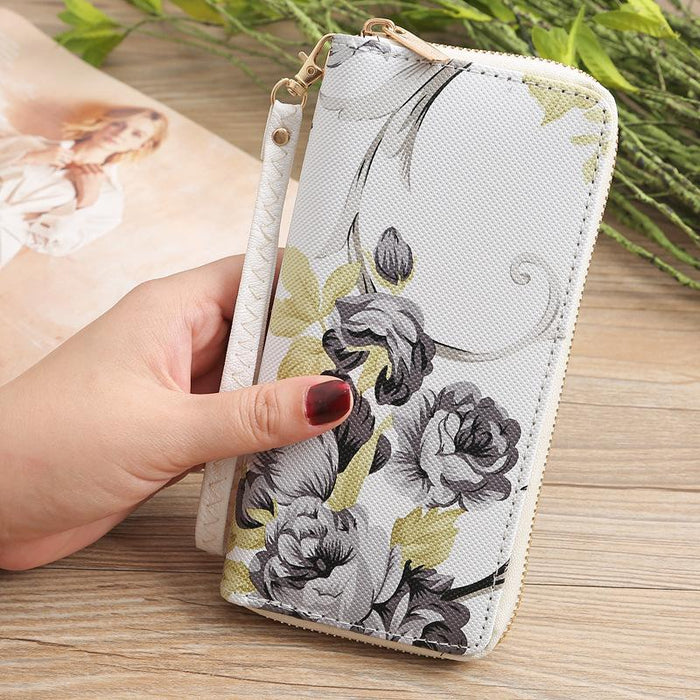 Bulk Jewelry Wholesale white print single pull wallet JDC-WT-lx007 Wholesale factory from China YIWU China