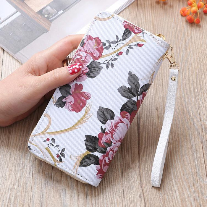 Bulk Jewelry Wholesale white print single pull wallet JDC-WT-lx007 Wholesale factory from China YIWU China