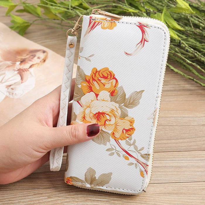 Bulk Jewelry Wholesale white print single pull wallet JDC-WT-lx007 Wholesale factory from China YIWU China