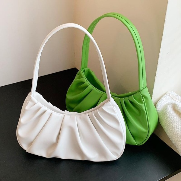 Bulk Jewelry Wholesale white PU fold shoulder ladies bag JDC-LB-ZM079 Wholesale factory from China YIWU China