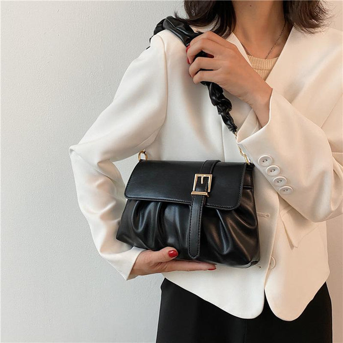 Bulk Jewelry Wholesale white PU fold slung ladies bag JDC-LB-ZM060 Wholesale factory from China YIWU China