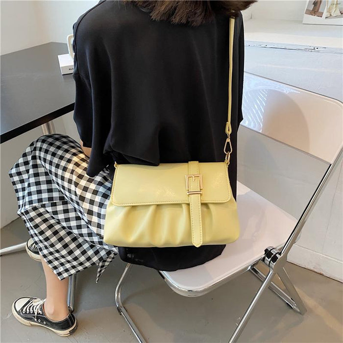 Bulk Jewelry Wholesale white PU fold slung ladies bag JDC-LB-ZM060 Wholesale factory from China YIWU China