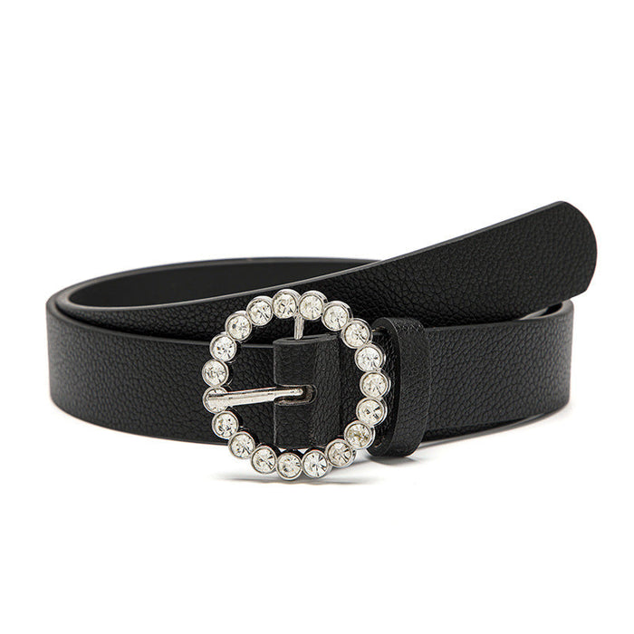 Wholesale white pu leather belt JDC-WB-Nuoy023 JoyasDeChina black Length 106 width 2.8 Wholesale Jewelry JoyasDeChina Joyas De China