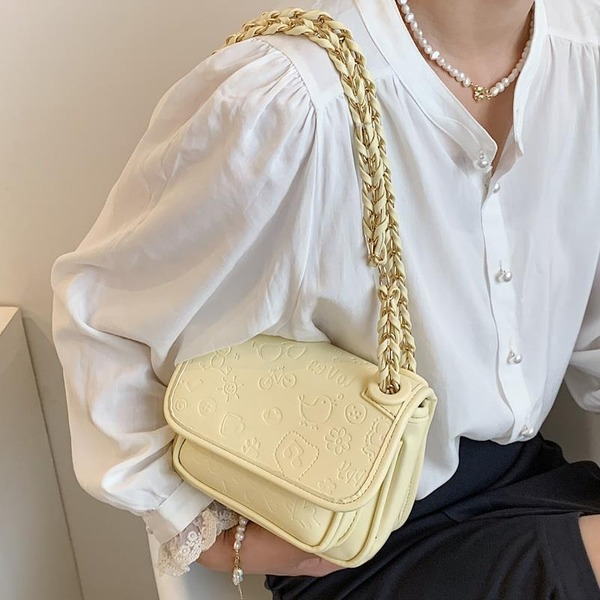 Bulk Jewelry Wholesale white PU shoulder messenger bag JDC-LB-ZM034 Wholesale factory from China YIWU China