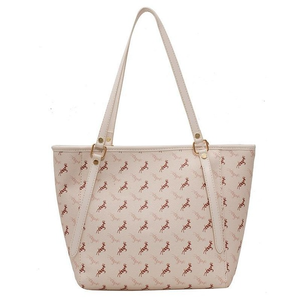 Bulk Jewelry Wholesale white PU shoulder tote bag JDC-LB-ZM071 Wholesale factory from China YIWU China