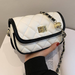 Bulk Jewelry Wholesale White PU single shoulder small square bag lady's bag  JDC-LB-ZM056 Wholesale factory from China YIWU China