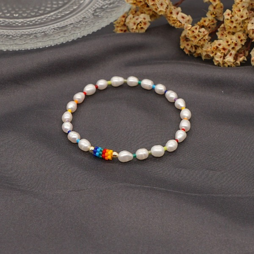 Bulk Jewelry Wholesale white rainbow Pearl Bracelet JDC-gbh343 Wholesale factory from China YIWU China