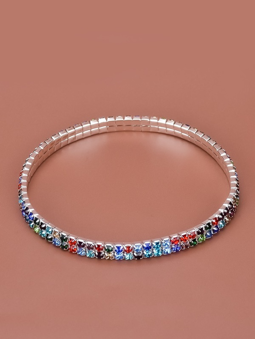 Wholesale white rhinestone anklet JDC-AS-Bis005 Anklet 碧莎 Wholesale Jewelry JoyasDeChina Joyas De China